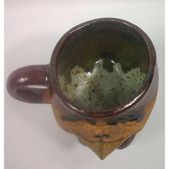Vintage Bird and Mouse in Boots Stoneware Anthropomorphic Coffee Mug Cup Set - Picture 7 of 9